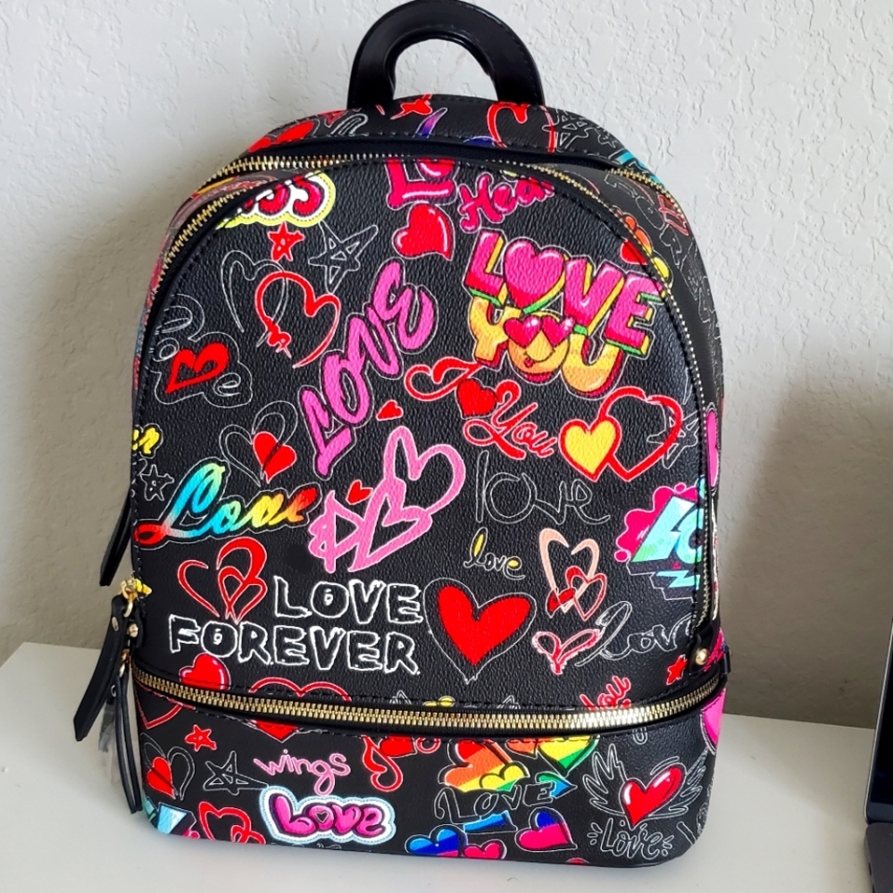 Love Backpack Set In Black